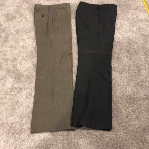 2 pairs of dress pants grey & brown - Picture 1 of 7